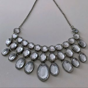 Faux Gemstone Statement Bib Necklace